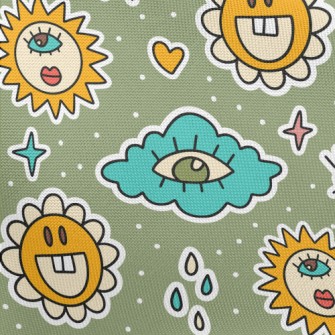 Eyes Clouds Sun Flowers Pongee