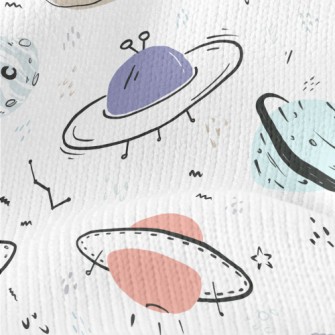 Simple Color Universe And UFO Stretch Jersey