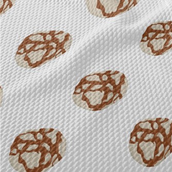 White Frosting Cookies Birdseye Piqué