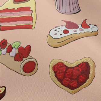 Heart Cakes And Desserts Chiffon