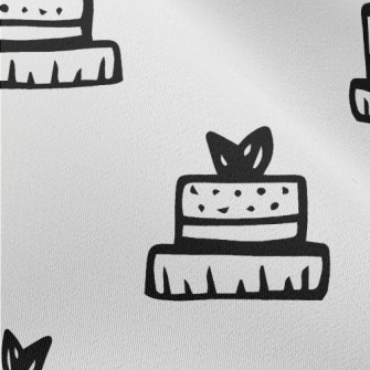 Simple Black And White Cake Chiffon