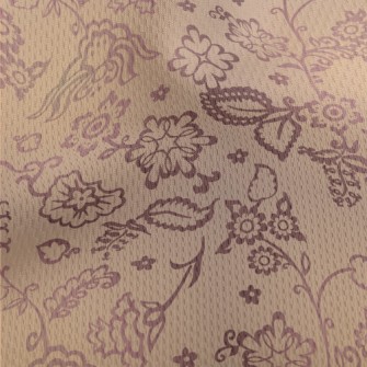 Texture Pattern With Chrysanth Athletic Mesh Flat Back