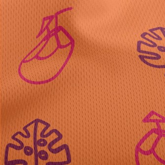 Coconut Cocktail And Monstera  Athletic Mesh Flat Back