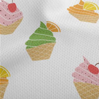 Various Fruits And Chocolate I Athletic Mesh Flat Back