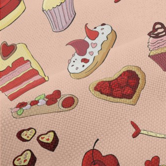Heart Cakes And Desserts Performance Linen