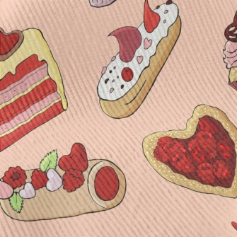 Heart Cakes And Desserts Standard Corduroy