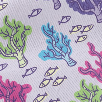 Colorful Corals And Small Fish Standard Corduroy