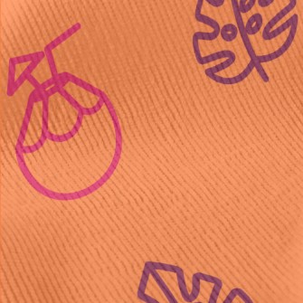 Coconut Cocktail And Monstera  Standard Corduroy