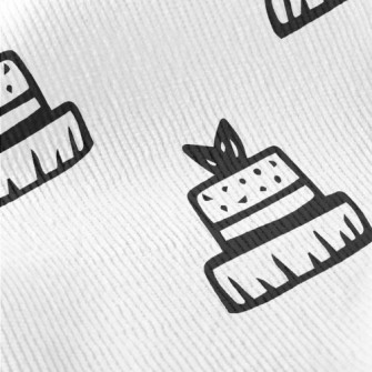 Simple Black And White Cake Standard Corduroy