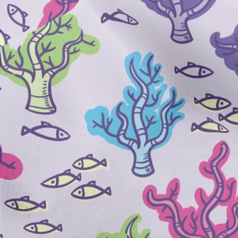 Colorful Corals And Small Fish Micro Fleece