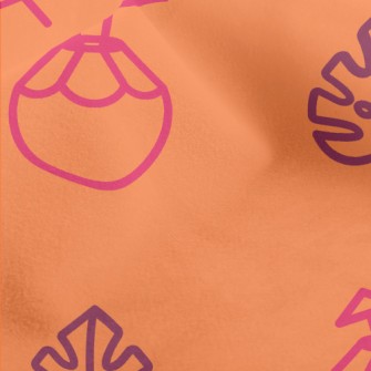 Coconut Cocktail And Monstera  Micro Fleece