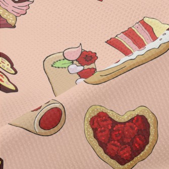 Heart Cakes And Desserts Piqué