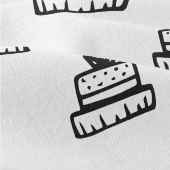 Simple Black And White Cake Modern Jersey