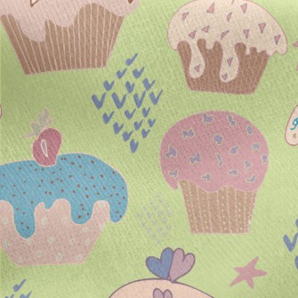 Graffiti Heart Star Cake Jersey Backed Fleece