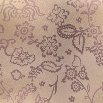 Texture Pattern With Chrysanth Jersey Backed Fleece