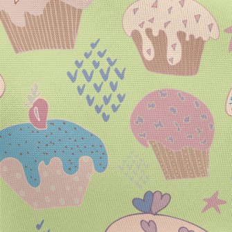 Graffiti Heart Star Cake Pongee