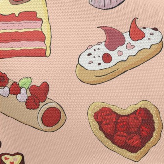 Heart Cakes And Desserts Pongee