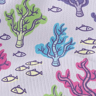 Colorful Corals And Small Fish Stretch Jersey