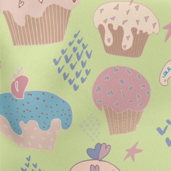 Graffiti Heart Star Cake Lightweight Cotton Poplin