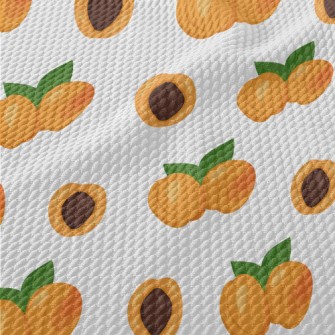 Doodle Delicious Orange Aprico Birdseye Piqué