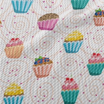 Colorful Small Cakes With Diff Birdseye Piqué