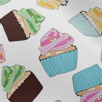 Assorted Colorful Cup Cakes Chiffon