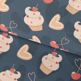Cherry Cake Heart Cherry Waterproof Oxford