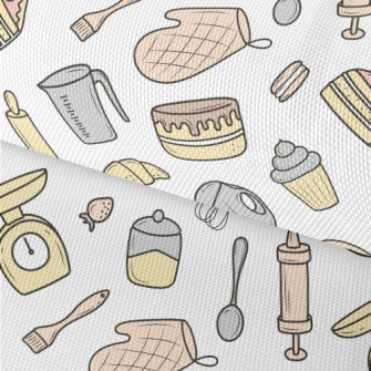 Baking Cakes And Utensils Waterproof Oxford