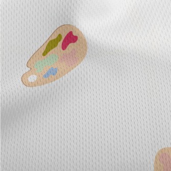 Cute Graffiti Palette Athletic Mesh Flat Back