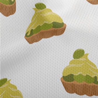 Green Grape Flavor Cake Athletic Mesh Flat Back