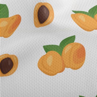 Doodle Delicious Orange Aprico Athletic Mesh Flat Back