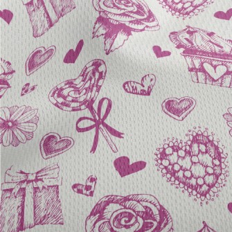 Valentine&#39;s Day Cake Gift  Athletic Mesh Flat Back