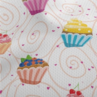 Colorful Small Cakes With Diff Athletic Mesh Flat Back