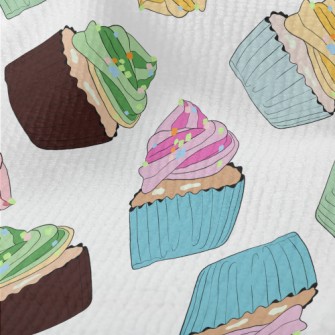 Assorted Colorful Cup Cakes Terry