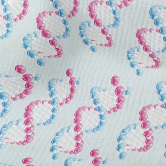 3D Red And Blue DNA Terry