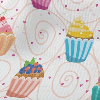 Colorful Small Cakes With Diff Terry