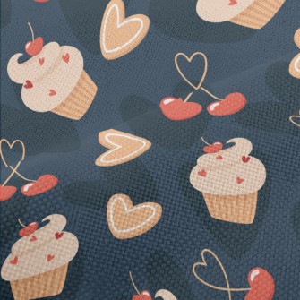 Cherry Cake Heart Cherry Performance Linen
