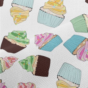 Assorted Colorful Cup Cakes Performance Linen