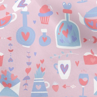 Love Valentine&#39;s Day Graph Micro Fleece