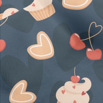 Cherry Cake Heart Cherry Micro Fleece