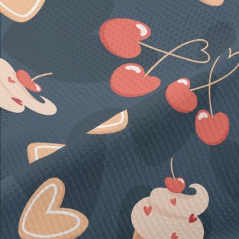 Cherry Cake Heart Cherry Piqué