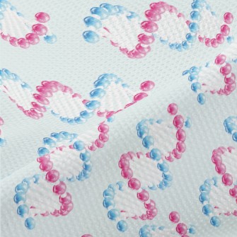 3D Red And Blue DNA Piqué