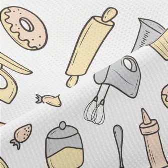 Baking Cakes And Utensils Piqué