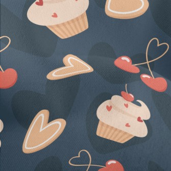 Cherry Cake Heart Cherry Lightweight Performance Linen