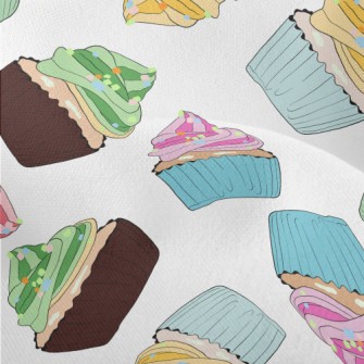 Assorted Colorful Cup Cakes Lightweight Performance Linen