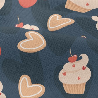 Cherry Cake Heart Cherry Modern Jersey