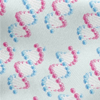 3D Red And Blue DNA Jersey Backed Fleece
