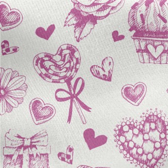 Valentine&#39;s Day Cake Gift  Jersey Backed Fleece