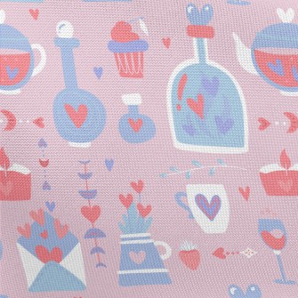 Love Valentine&#39;s Day Graph Pongee