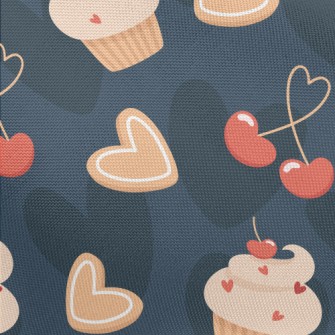 Cherry Cake Heart Cherry Pongee